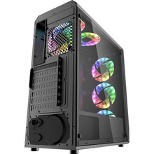 Load image into Gallery viewer, DARKFLASH WATER SQUARE 5 BLACK ATX PC CASE-CASE-Makotek Computers
