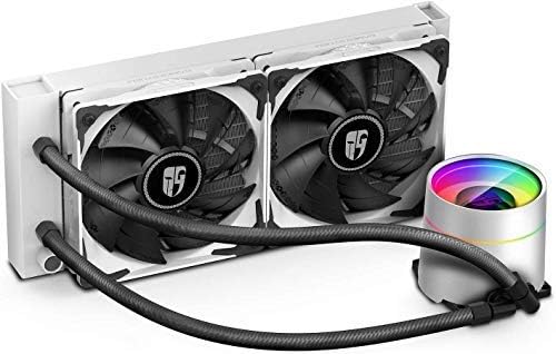 DEEPCOOL CASTLE 240EX A-RGB WHITE 240MM CPU AIO LIQUID COOLER-LIQUID COOLER-Makotek Computers