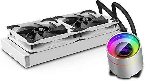 DEEPCOOL CASTLE 240EX A-RGB WHITE 240MM CPU AIO LIQUID COOLER-LIQUID COOLER-Makotek Computers