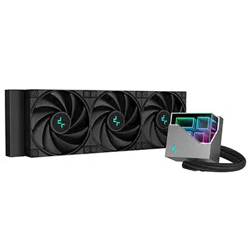 DEEPCOOL LT720 BLACK 360MM HIGH-PERMANCE CPU LIQUID COOLER-LIQUID COOLER-Makotek Computers