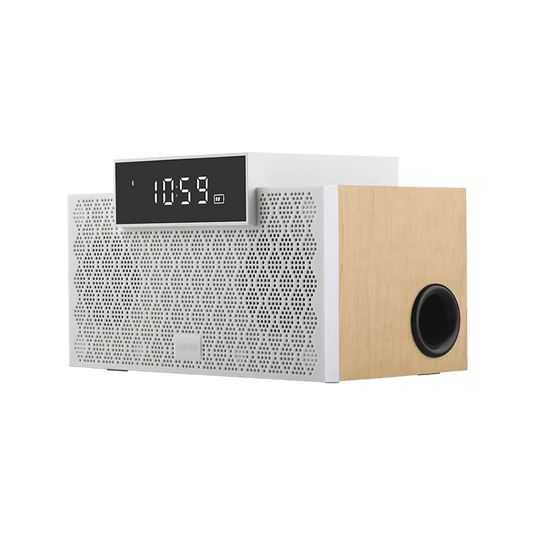 EDIFIER MP260 WHITE | MULTIFUNCTION BLUETOOTH SPEAKER | 12W RMS OUTPUT (4W + 4W + 2W + 2W) | BLUETOOTH 5.0 | AUX / USB / MICRO SD INPUTS | BUILT-IN ALARM CLOCK | 20HZ–20KHZ FREQUENCY RESPONSE | WOODEN ENCLOSURE | 6 MONTHS WARRANTY SPEAKER |