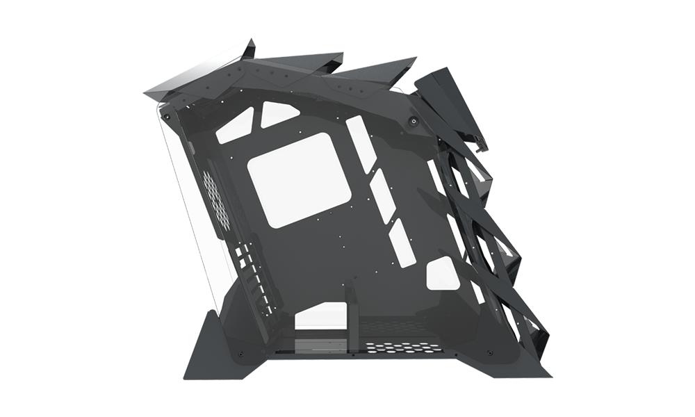 FANTECH CGX7 COBALT BLACK DUAL TEMPERED GAMING CASE-CASE-Makotek Computers