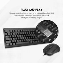 Load image into Gallery viewer, FANTECH KM103 USB WIRED KEYBOAR AND MOUSE COMBO-KEYBOARD-Makotek Computers
