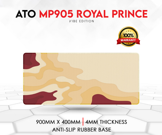 FANTECH MP905 ROYAL PRINCE  900X400X4MM | OPTIMIZED SPEED AND CONTROL | ANTI-SLIP | SPILL RESISTANT MATERIAL | 6 MONTHS WARRANTY MOUSEPAD