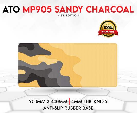 FANTECH MP905 SANDY CHARCOAL | 900X400X4MM | OPTIMIZED SPEED AND CONTROL | ANTI-SLIP | SPILL RESISTANT MATERIAL | 6 MONTHS WARRANTY EXTENDED MOUSEPAD
