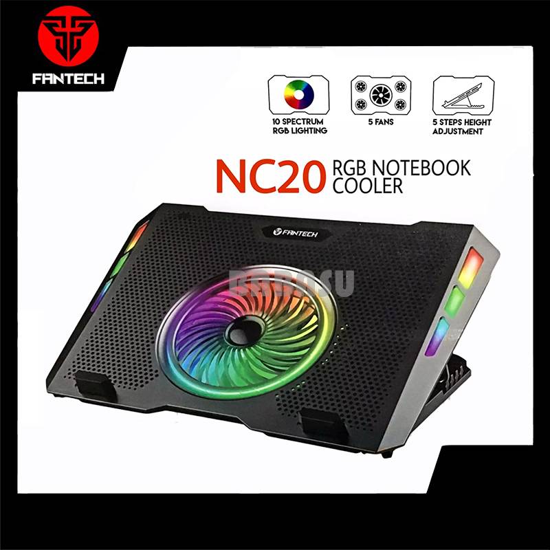 FANTECH NC20 RGB LAPTOP COOLER-LAPTOP COOLER-Makotek Computers