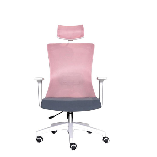 FANTECH OC-A258 OFFICE WITH HEADREST PINK CHAIR-CHAIR-Makotek Computers