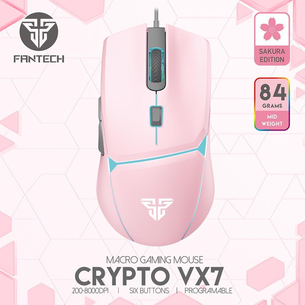 FANTECH VX7 SAKURA | PINK | V1 GAMING MOUSE | 6 MONTHS WARRANTY