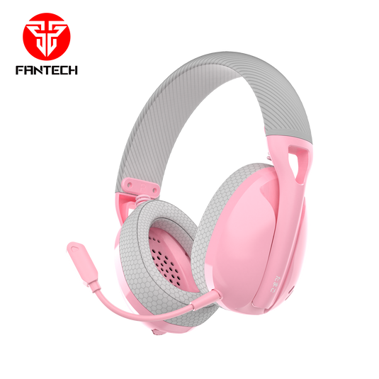 FANTECH WHG01 TAMAGO SAKURA PINK | TRI-MODE: WIRELESS / BLUETOOTH / WIRED | 18 HOURS PLAYBACK | LIGHT WEIGHT | 6 MONTHS WARRANTY HEADSET