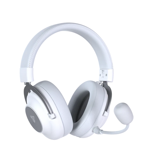 FANTECH WHG05 STELLAR | QUAD MODE | WHITE| BT / 2.4GHZ WIRELESS / WIRED 3.5MM TRRS TO USB-C | NOISE CANCELLING | DUAL MICROPHONES | OVER EAR | DETACHABLE MIC | 6 MONTHS WARRANTY HEADSET