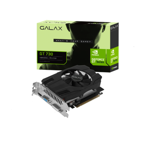 GALAX GALAX GT 730 4GB D3 | 4GB | GDDR3 | DVI * 1 | VGA * 1 | HDMI * 1 | 12 MONTHS WARRANTY GRAPHICS CARD