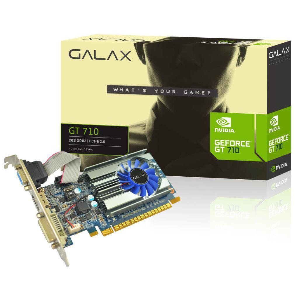 GALAX GEFORCE GT710 2GB DDR3 64BIT VIDEO CARD-GRAPHICS CARD-Makotek Computers