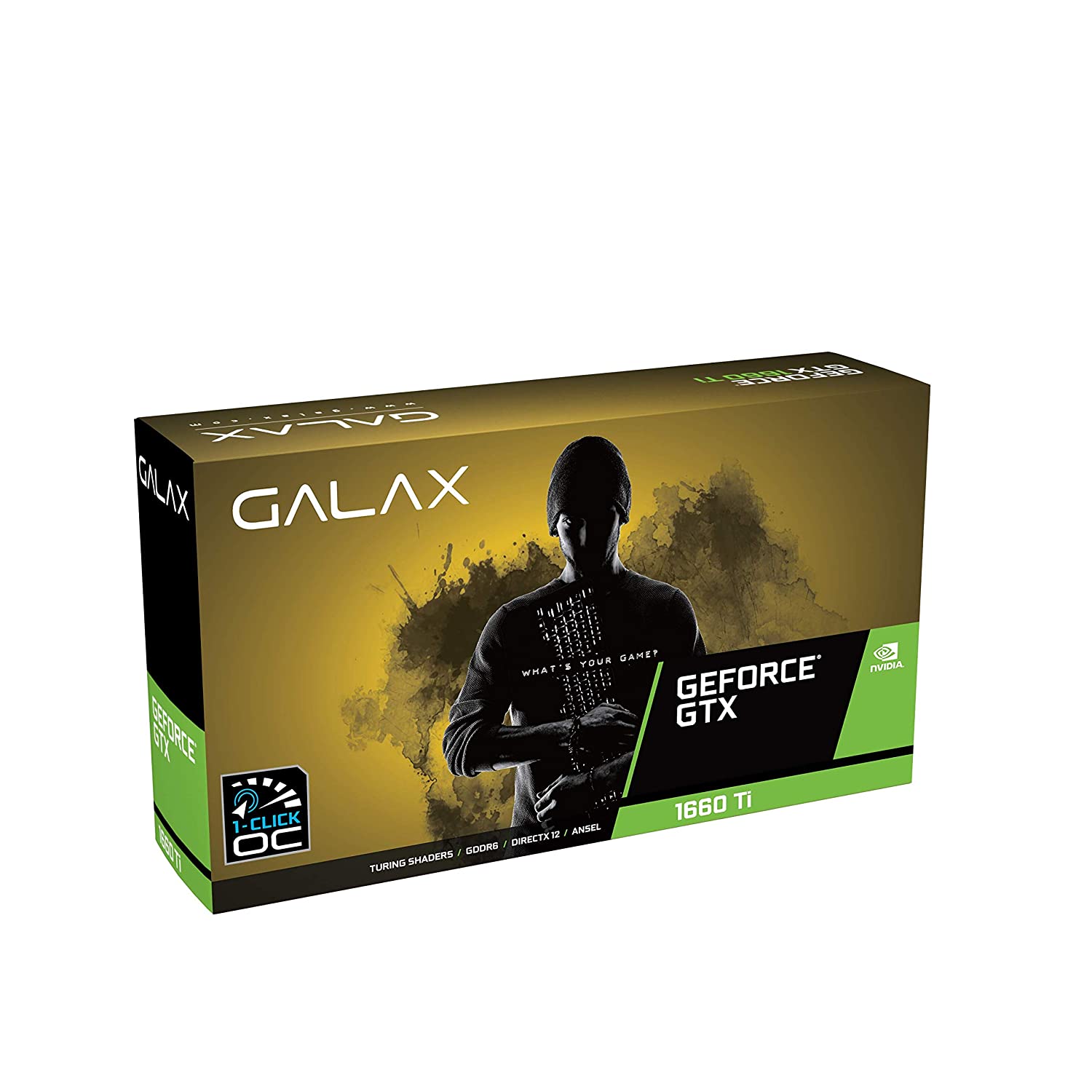 GALAX GEFORCE GTX 1660 TI (1-CLICK OC) 6GB GDDR6 192-BIT DP/HDMI/DVI-D GRAPHIC CARD-GRAPHICS CARD-Makotek Computers