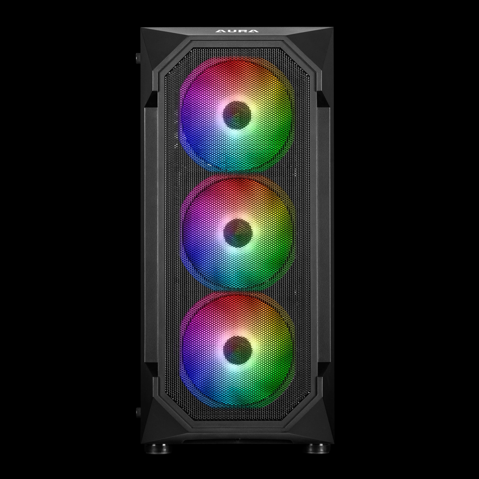 GAMDIAS AURA GC1 V1 | BLACK CASE | MESH FRONT | MAGNETIC DUST FILLER ...