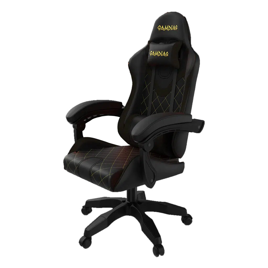 GAMDIAS ZELUS E2 L B (BLACK) GAMING CHAIR-CHAIR-Makotek Computers