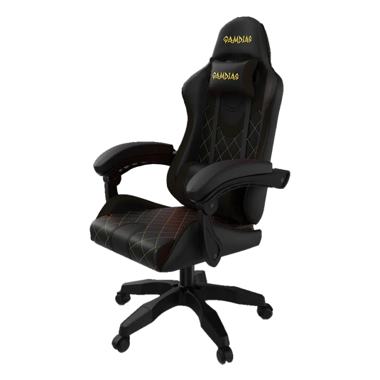 GAMDIAS ZELUS E2 L B (BLACK) GAMING CHAIR-CHAIR-Makotek Computers