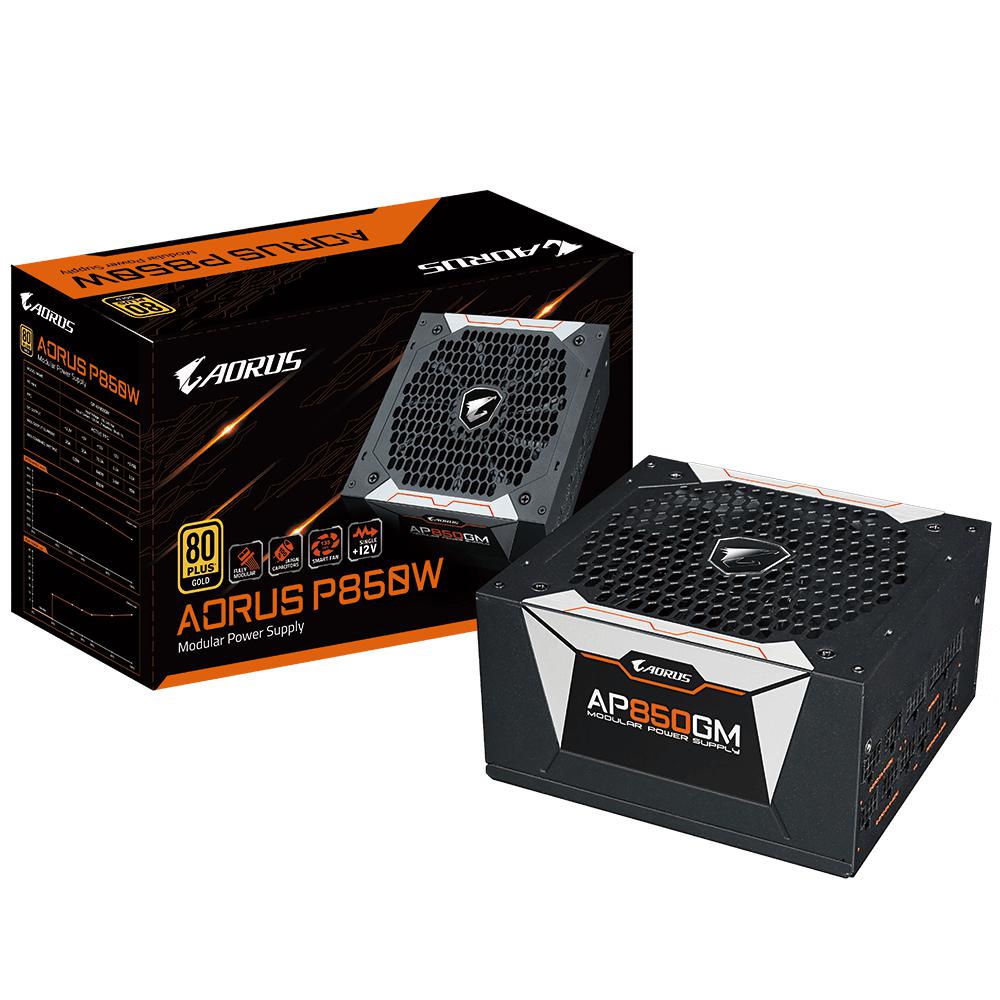 GIGABYTE AORUS P850 GOLD 850WATTS 80+ MODULAR POWER SUPPLY-POWER SUPPLY UNITS-Makotek Computers