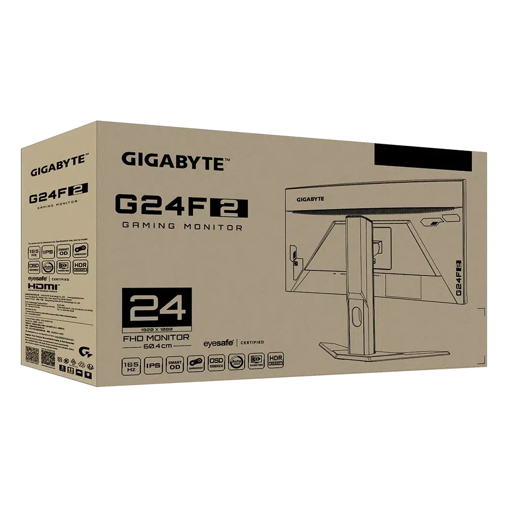 GIGABYTE G24F 2 24" FHD 165HZ IPS GAMING MONITOR-MONITOR-Makotek Computers