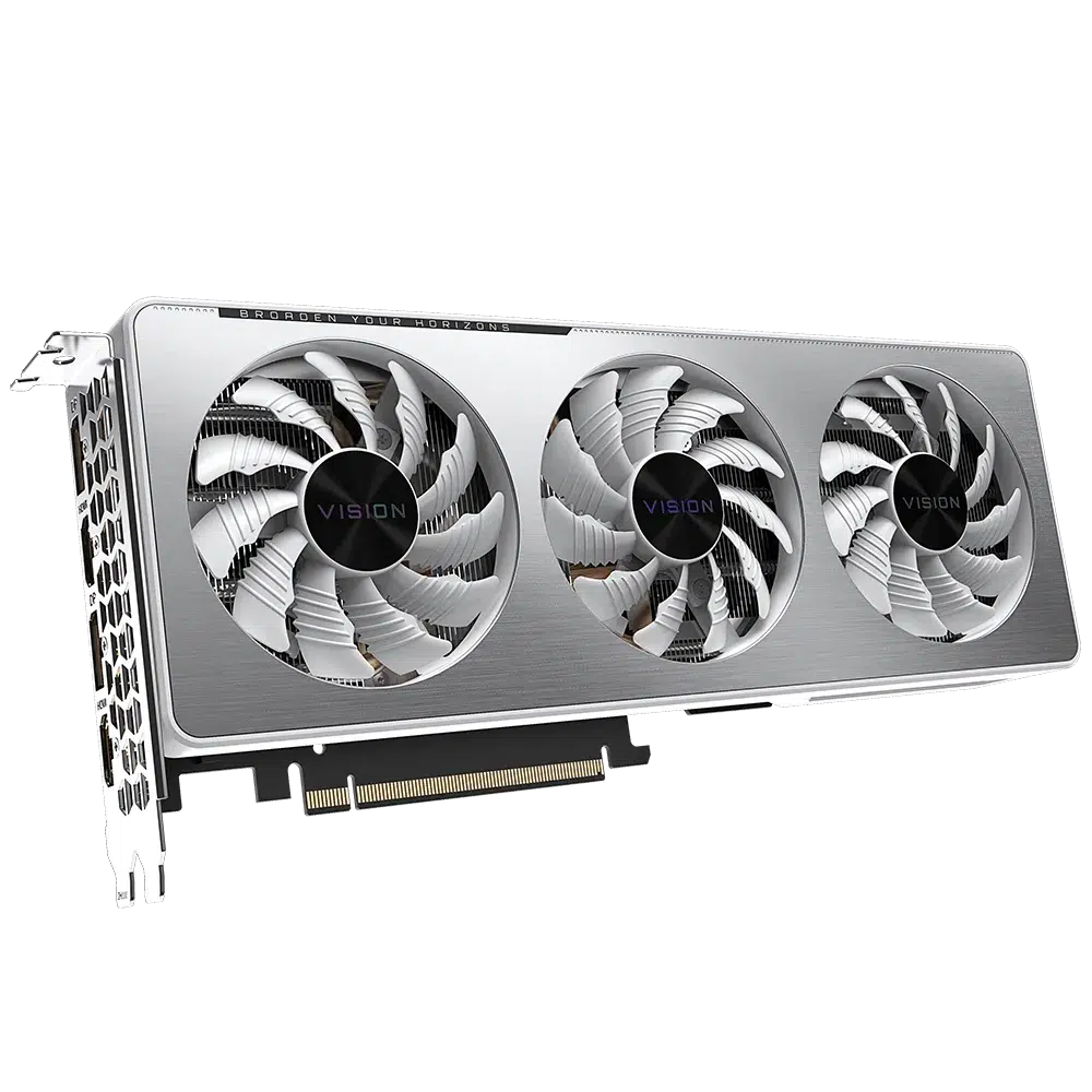 GIGABYTE GEFORCE RTX 3060 TI VISION OC 8GB GDDR6 WHITE GRAPHICS CARD-GRAPHICS CARD-Makotek Computers