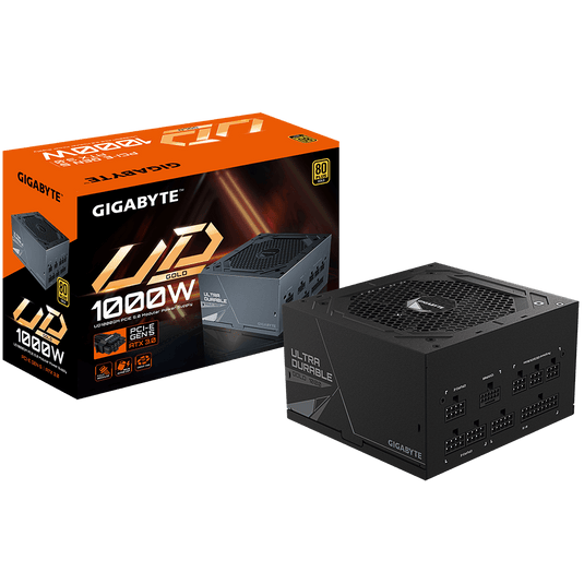 GIGABYTE GP-UD1000GM-PG5 | 1000W | 80+ GOLD | 12VHPWR CABLE V 3.0 | FULLY MODULAR | ATX | BLACK | 12 MONTHS WARRANTY POWER SUPPLY UNITS