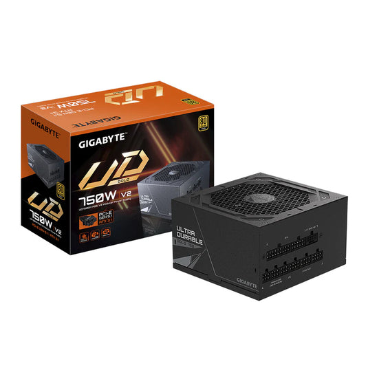 GIGABYTE GP-UD750GM-PG5-V2 750W | 80+ GOLD |  PCIE GEN  5.0 | ATX 3.1 | FULLY-MODULAR | 12 MONTHS WARRANTY POWER SUPPLY UNITS