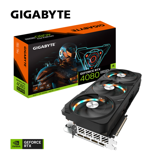 GIGABYTE GV-N408SGAMING-OC-16GD GEFORCE RTX 4080 SUPER GAMING OC | 16GB GDDR6X | PCI-E 4.0 X 16 | DX12 ULTIMATE | 16 PIN * 1 | DP 1.4A * 3 | HDMI 2.1A * 1 | BLACK | 12 MONTHS WARRANTY | GRAPHICS CARD