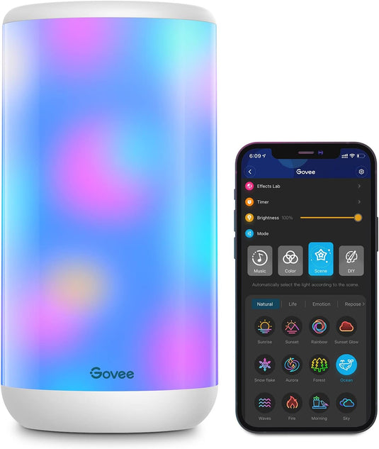 GOVEE H60521D1-OF-LA | SMART LAMP | LED | MUSIC SYNC | 43 SCENE MODES | SMART DESKLAMP