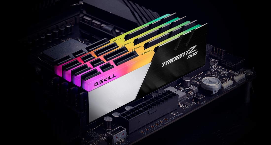 G.SKILL TRIDENT Z NEO RGB DDR4 CL18 16GB 2*8GB 3600MHZ DDR4 DUAL CHANNEL KIT RAM-MEMORY-Makotek Computers