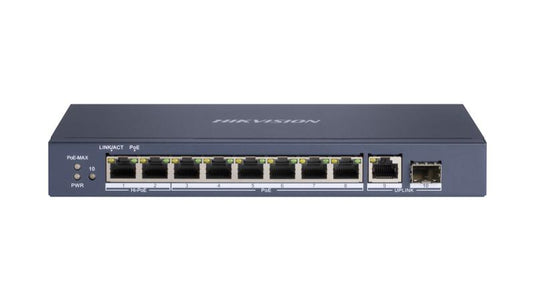 HIKVISION DS-3E0510HP-E 8 PORT GIGABIT UNMANAGED POE SWITCH