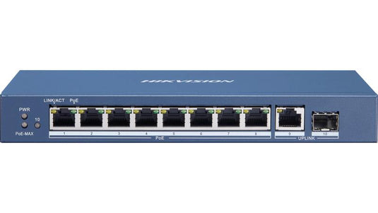 HIKVISION DS-3E0510P-E/M 8 PORT GIGABIT UNMANAGED PoE   SWITCH