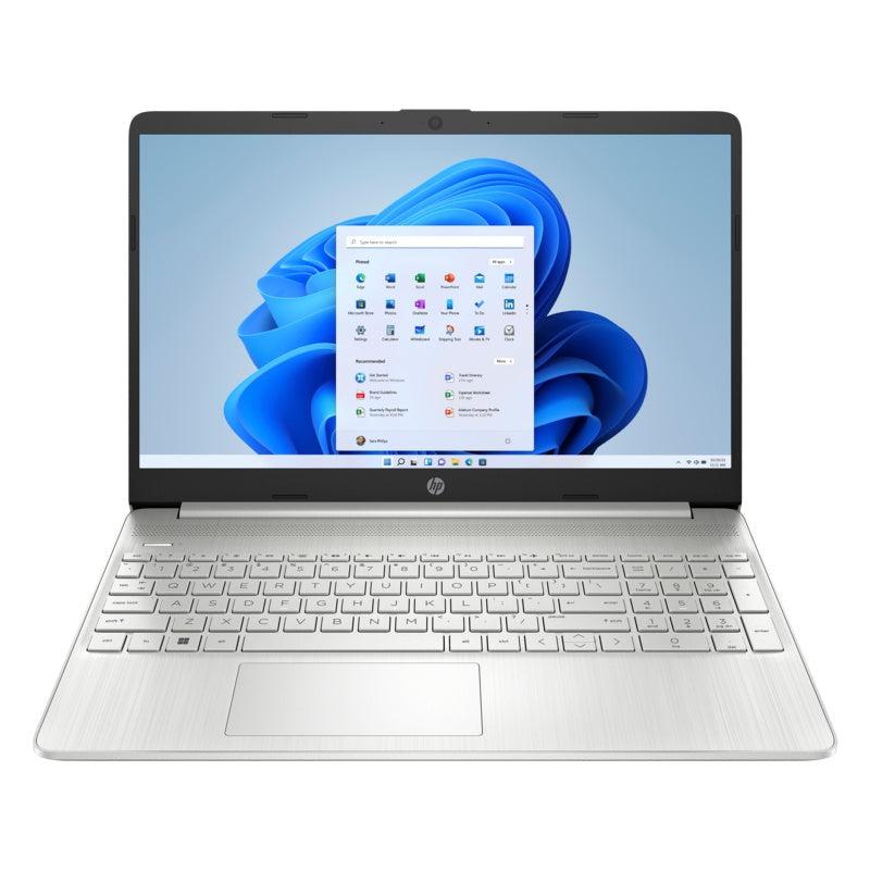 HP 15-FC0049AU 15.6 FHD | RYZEN 5-7520U | 8GB LPDDR5 | 512GB PCIE | AMD RADEON | NO ODD | W11 HOME| NATURAL SILVER | MS OFFICE LAPTOP-LAPTOP-Makotek Computers