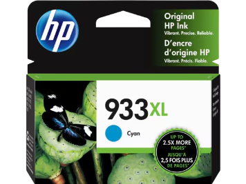 HP 933XL HIGH YIELD CYAN ORIGINAL INK CARTRIDGE