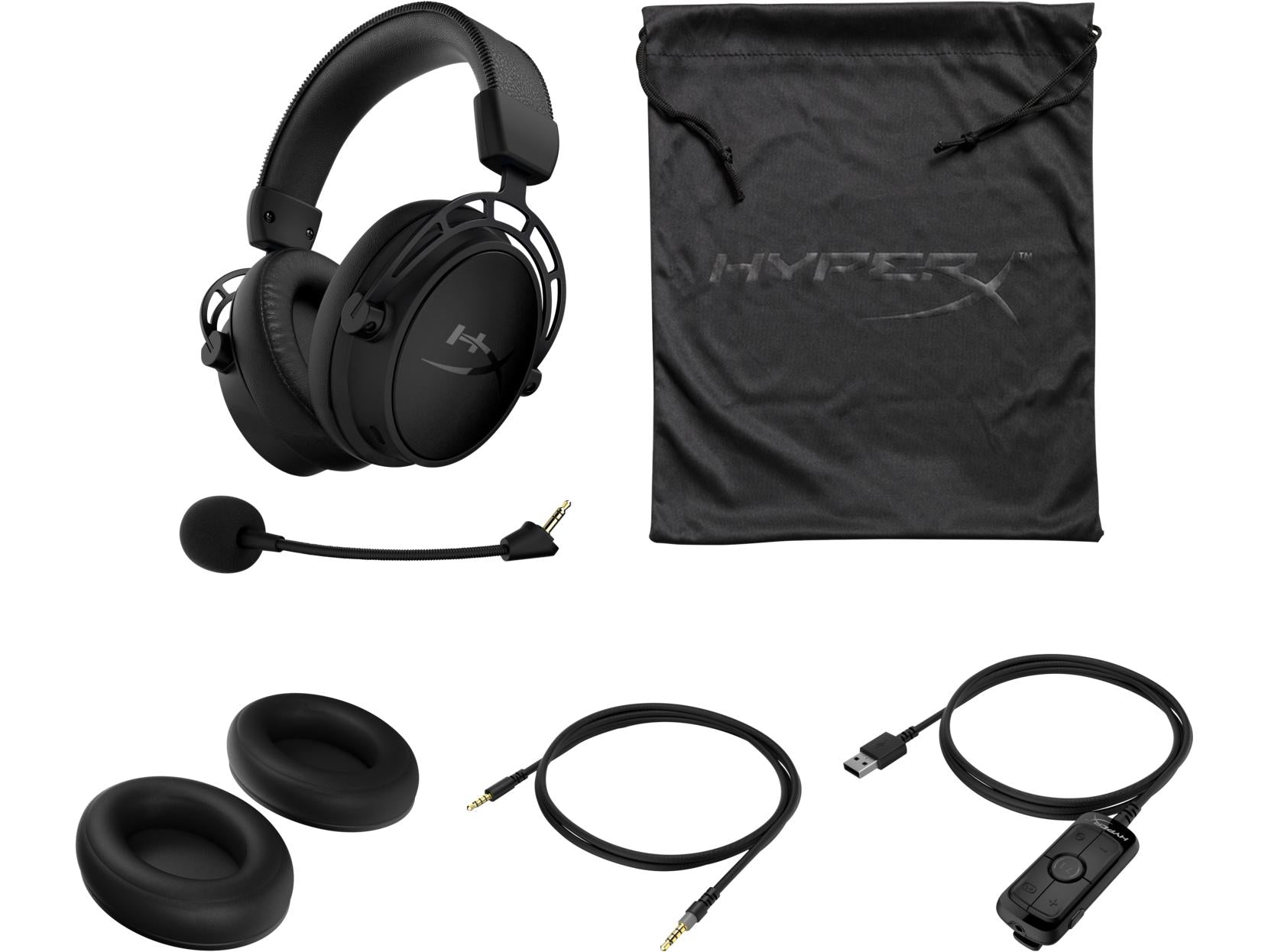 HP HYPERX CLOUD ALPHA S BLACK WIRED HEADSET-HEADSET-Makotek Computers