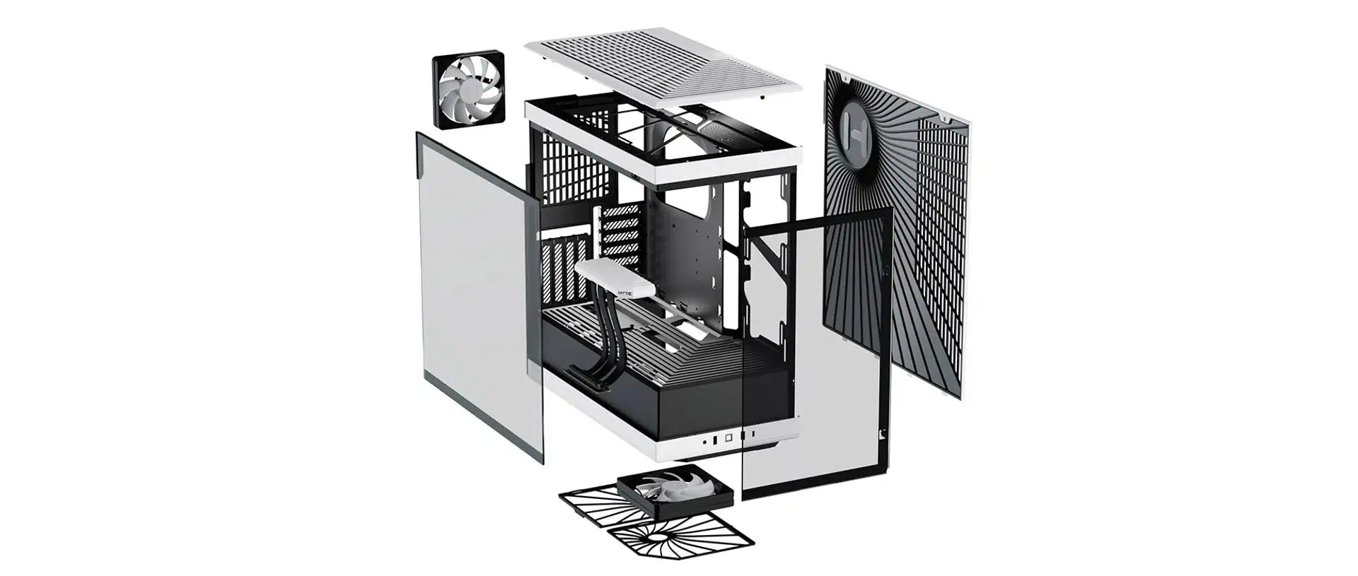 HYTE Y40 CS-HYTE-Y40-BW BLACK/WHITE MID TOWER CASE-CASE-Makotek Computers