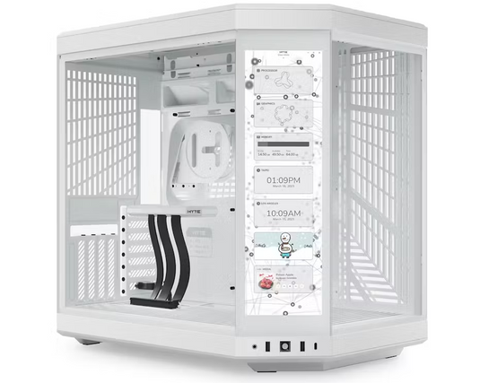 HYTE Y70 TOUCH WH DUAL CHAMBER MID-TOWER ATX CASE | 12 MONTHS WARRANTY PC CASE