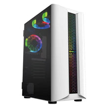 Load image into Gallery viewer, INPLAY E-SPORT 06 ATX CASE ‚Äì WHITE | TEMPERED GLASS SIDE PANEL | NO FANS INCLUDED-PC CASE-Makotek Computers
