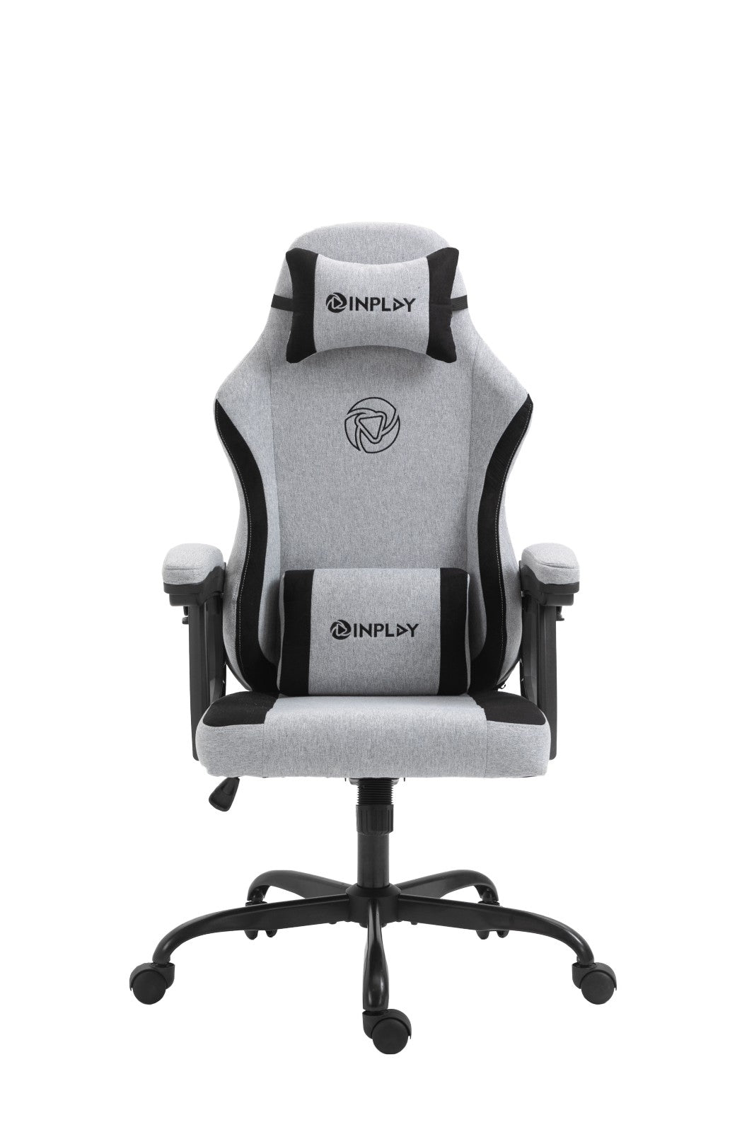 INPLAY FOX F5-W WHITE-GRAY | FABRIC MATERIAL GAMING CHAIR-LAPTOP-Makotek Computers