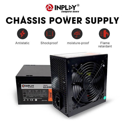 INPLAY GS250LK (RATED 250W) 750W GENERIC POWER SUPPLY-POWER SUPPLY UNITS-Makotek Computers