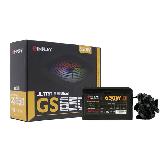 INPLAY GS650-ULTRA 650W 80PLUS RATED RGB POWER SUPPLY-POWER SUPPLY UNITS-Makotek Computers