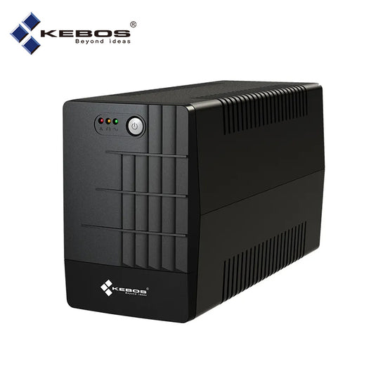 KEBOS PG 1500VA LINE INTERACTIVE UPS | WITH BUILT‑IN AUTOMATIC VOLTAGE REGULATION (AVR) | BOOST AND BUCK PROTECTION | EXTENDED RUNTIME DURING OUTAGES | 1500VA | 12 MONTHS WARRANTY UPS