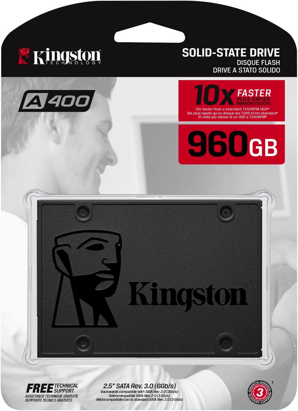 KINGSTON 960GB A400 SATA3 2.5" INTERNAL SSD-SOLID STATE DRIVE-Makotek Computers