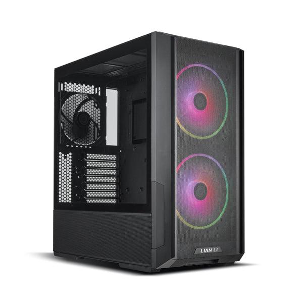 LIAN-LI LAN216RX LANCOOL 216 RGB ATX MID TOWER GAMING CASE ‚Äì BLACK | TOP AND FRONT MESH PANEL | TEMPERED GLASS SIDE PANEL | FRONT : 2 x 160MM ARGB FANS | REAR : 1 x 140MM FAN | PC CASE-PC CASE-Makotek Computers