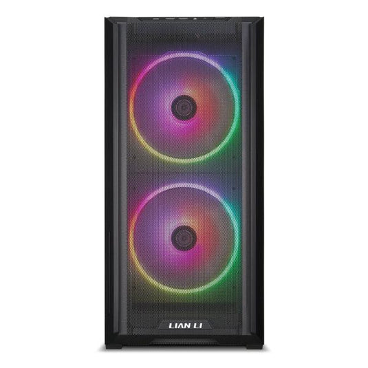 LIAN-LI LAN216RX LANCOOL 216 RGB ATX MID TOWER GAMING CASE ‚Äì BLACK | TOP AND FRONT MESH PANEL | TEMPERED GLASS SIDE PANEL | FRONT : 2 x 160MM ARGB FANS | REAR : 1 x 140MM FAN | PC CASE-PC CASE-Makotek Computers