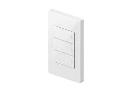 LIFESMART (3 GANG WHITE) BATTERY POLAR SWITCH