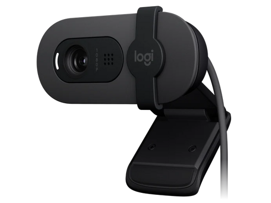 LOGITECH BRIO 100 FULL HD WEBCAM | 1080P | AUTO-LIGHT BALANCE | INTEGRATED PRIVACY SHUTTER | BUILT-IN MIC | GRAPHITE | 6 MONTHS WARRANTY WEBCAM