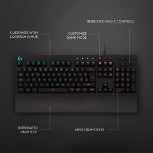 LOGITECH G213 PRODIGY TACTILE MECH-DOME GAMING KEYBOARD-KEYBOARD-Makotek Computers
