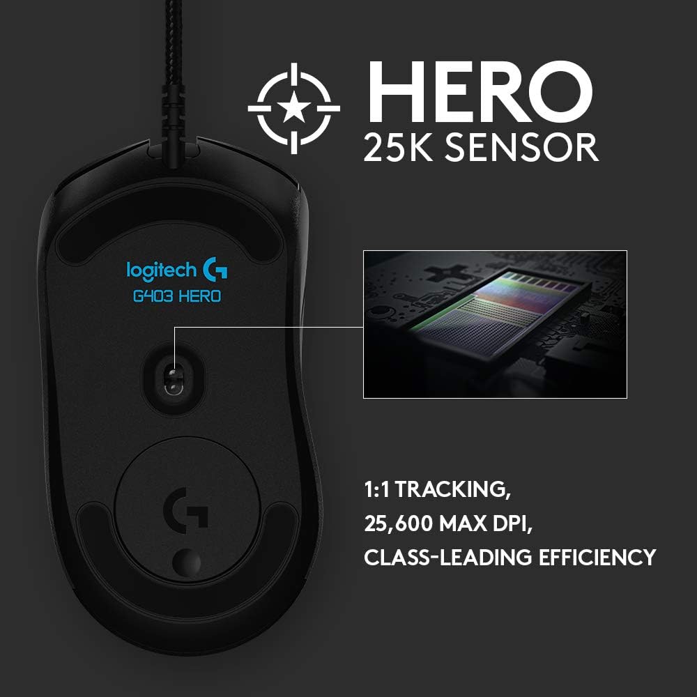 LOGITECH G403 HERO GAMING MOUSE-MOUSE-Makotek Computers