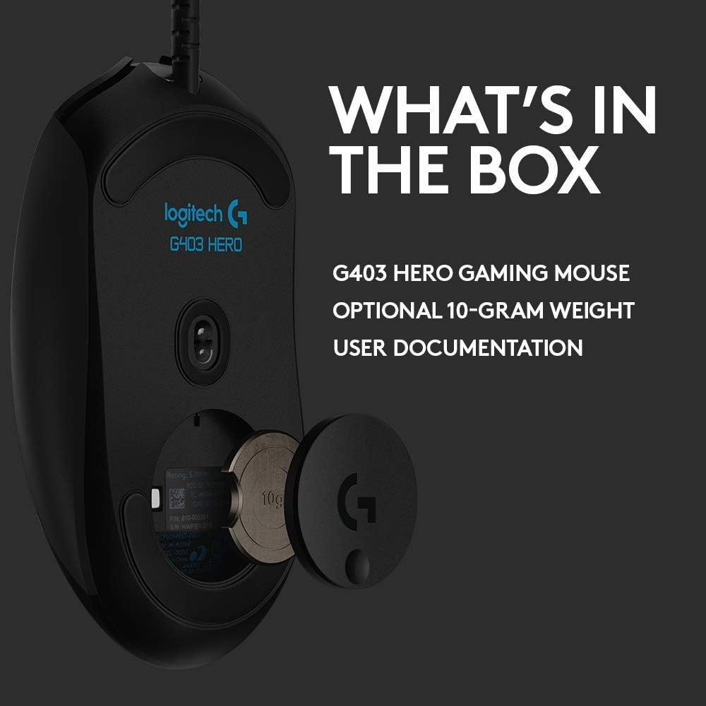 LOGITECH G403 HERO GAMING MOUSE-MOUSE-Makotek Computers