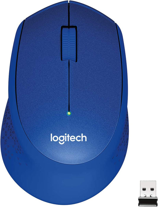 LOGITECH M331 SILENT PLUS BLUE WIRELESS MOUSE-MOUSE-Makotek Computers