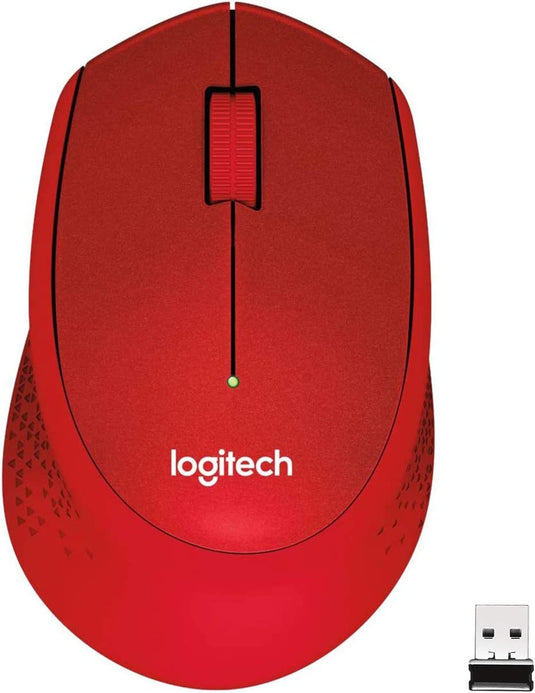 LOGITECH M331 SILENT PLUS RED WIRELESS MOUSE-MOUSE-Makotek Computers